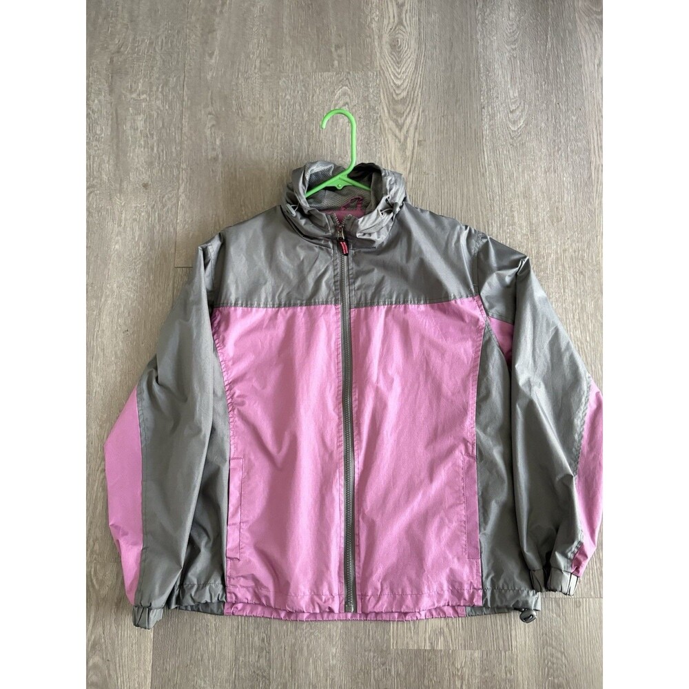 Cold Storage Foul Weather Gear Womens Windbreaker Jacket Pink /Gray Size L